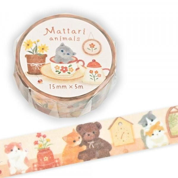 NB Co. 15mm Washi Tape - Cat x Holiday Home | Papermind Shop