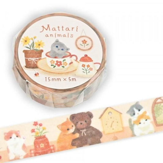 NB Co. 15mm Washi Tape - Cat x Holiday Home | Papermind Shop