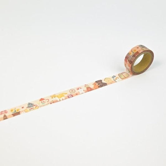 NB Co. 15mm Washi Tape - Cat x Holiday Home | Papermind Shop