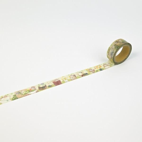 NB Co. 15mm Washi Tape - Flying Squirrel x Flower | Papermind Shop