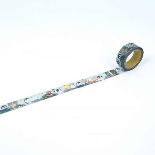 NB Co. 15mm Washi Tape - Penguin x Night | Papermind Shop