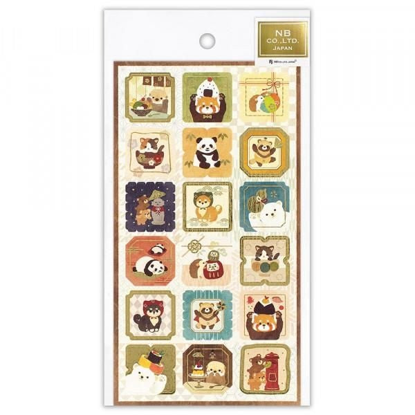 NB Co. Sticker Sheet - Japanese Style Animals | Papermind Shop
