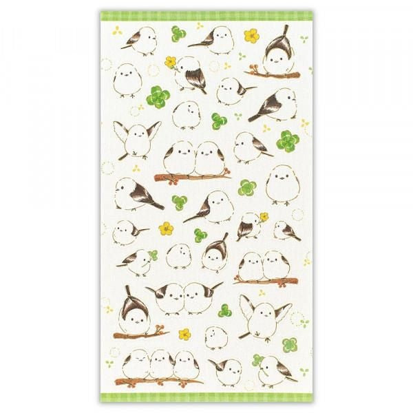 NB Co. Sticker Sheet - Long-tailed Tit Bird & Clover | Papermind Shop