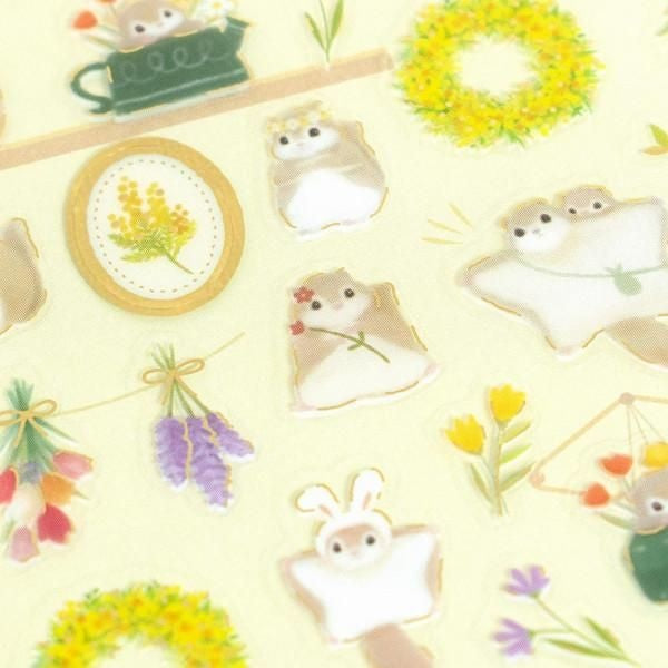 NB Co. Sticker Sheet - Flying Squirrel x Flower | Papermind Shop