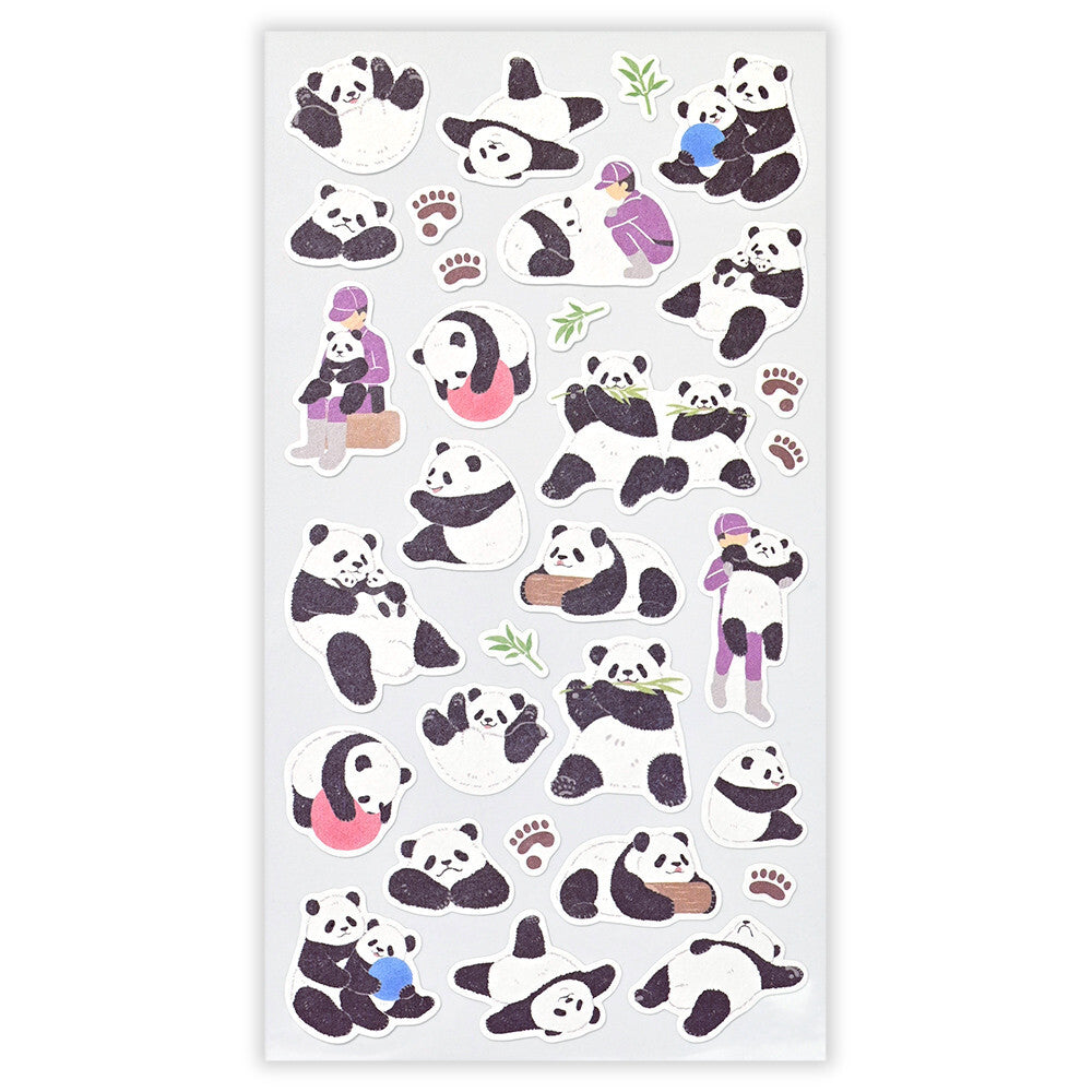 NB Co Sticker Sheet - Zoom-in Animal Giant Panda