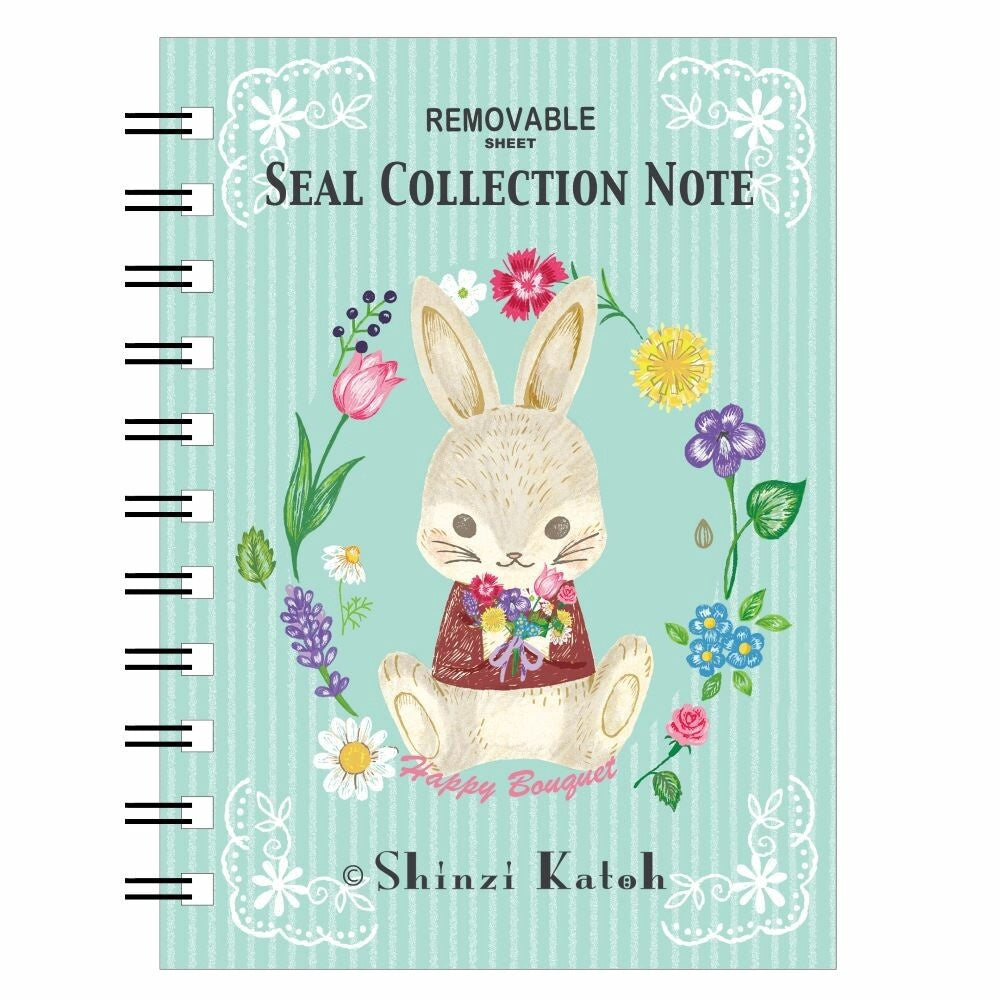 Seal-Do Printing Sticker Album  Spring Flower Rabbit