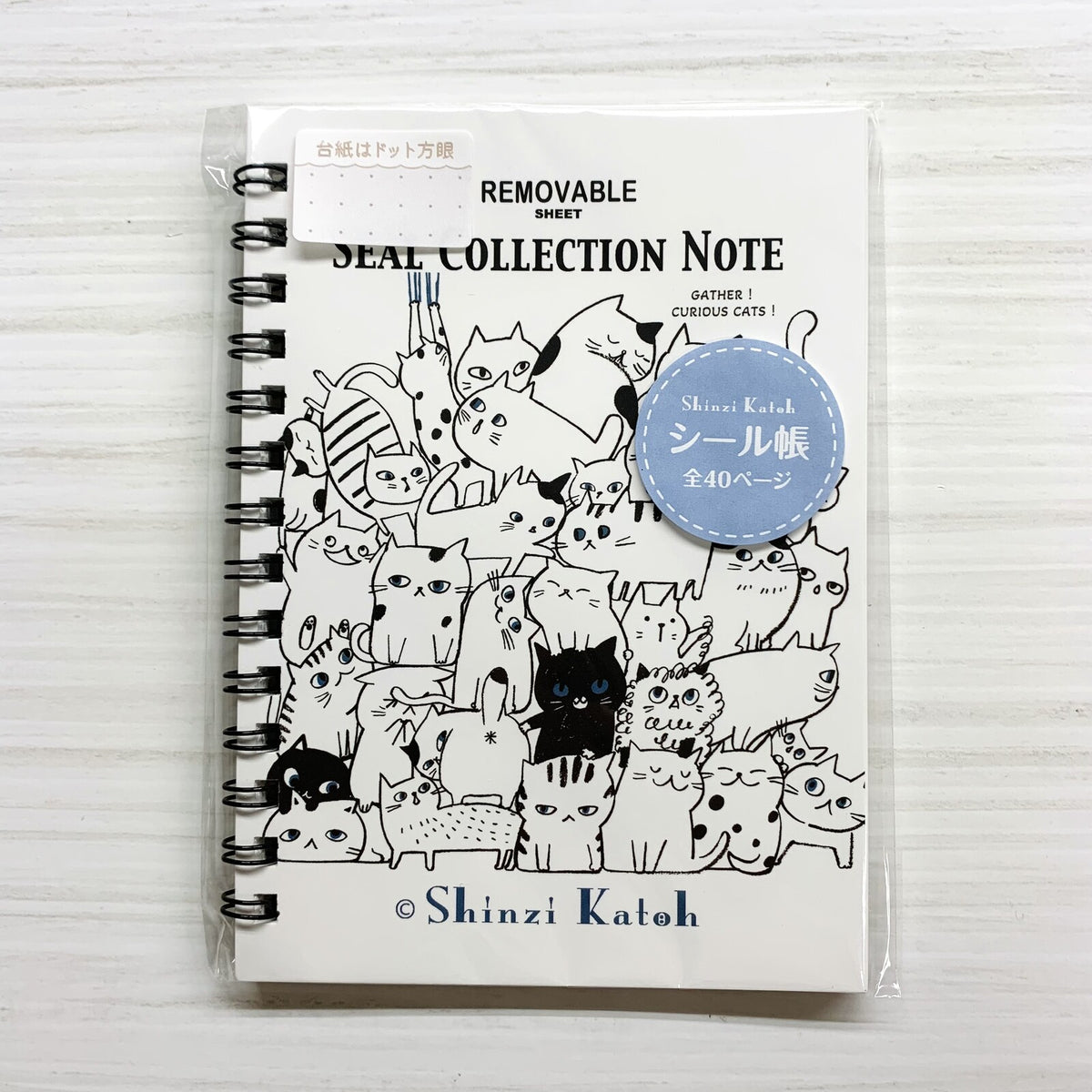 Seal-Do Printing Sticker Album Cat Hill Cat A6 size 40 pages