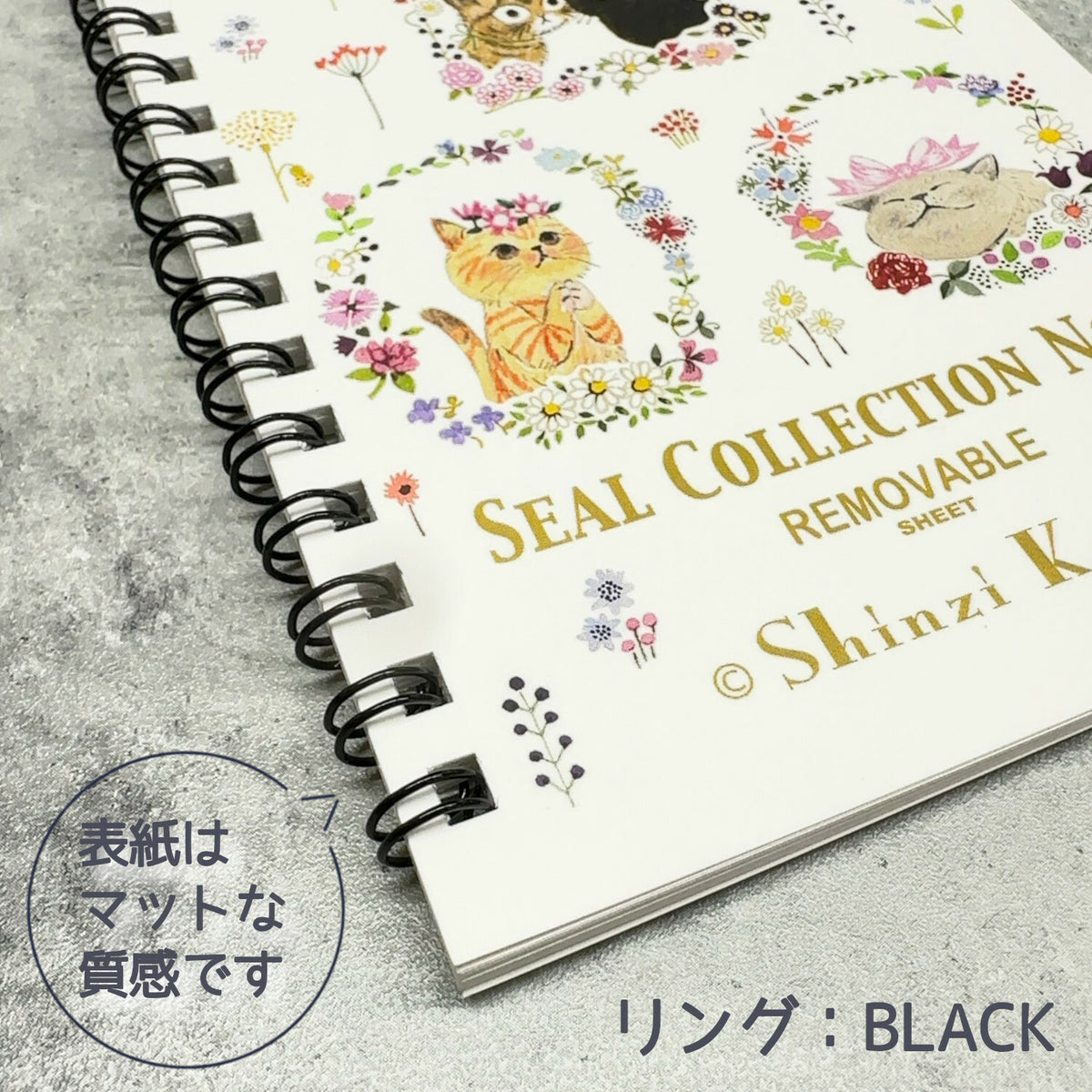 Seal-Do Printing Sticker Album Chaton Chaton Cat A6 size 40 pages