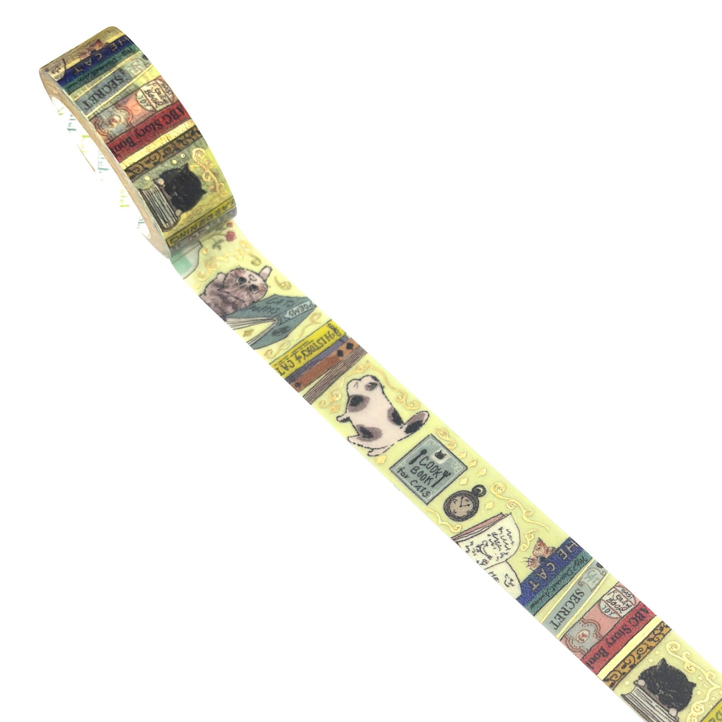 Seal Do Printing 15mm Washi Tape - My Dear Cats Sparkly Books