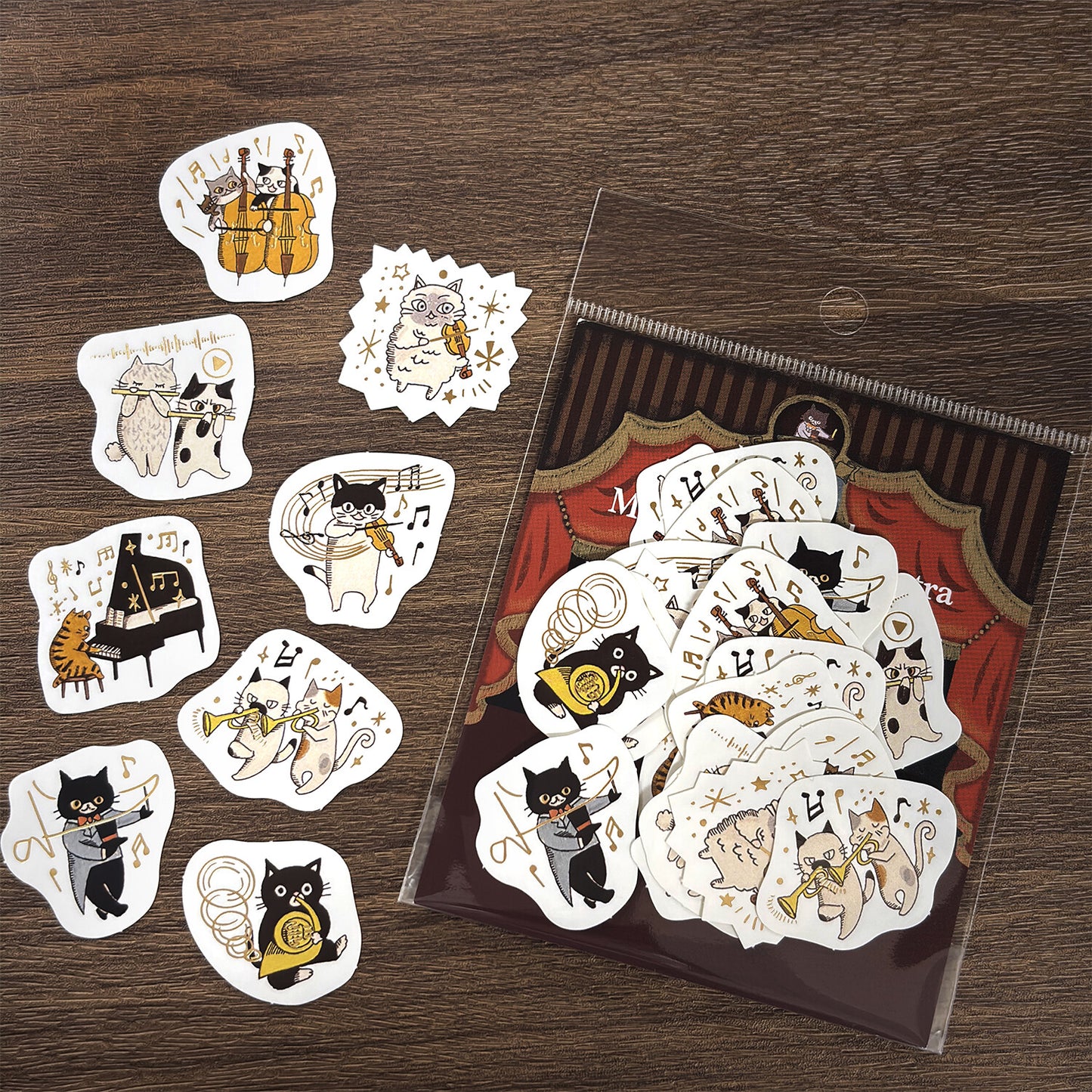 Seal Do Printing Flake Stickers - Sparkling Meowphonic Orchestra