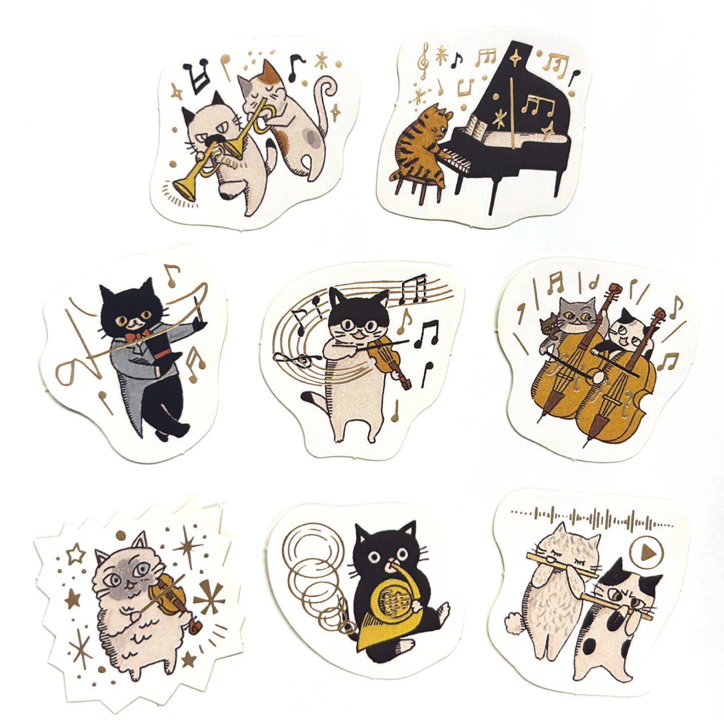 Seal Do Printing Flake Stickers - Sparkling Meowphonic Orchestra