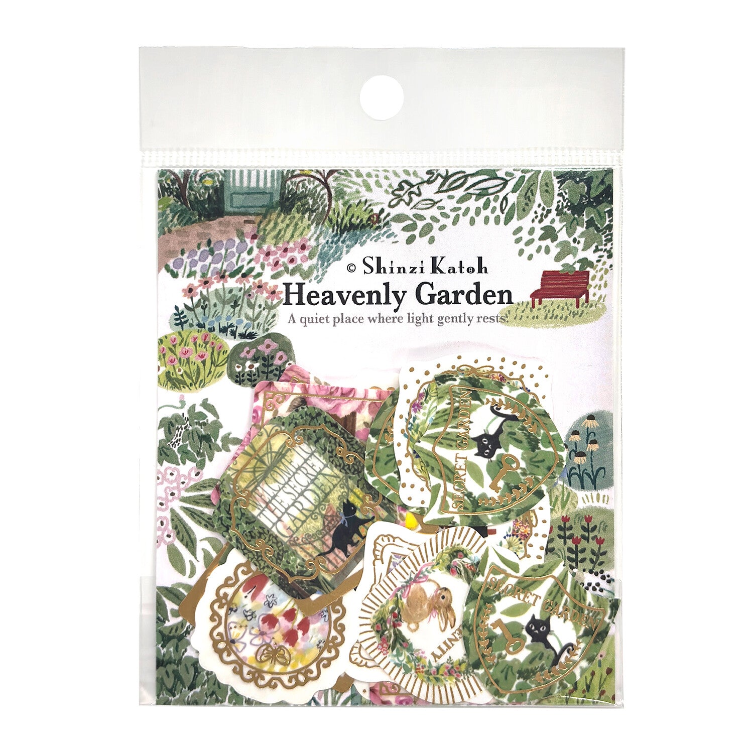 Seal Do Printing Flake Stickers - Sparkling Heavenly  Garden | papermind Stationery