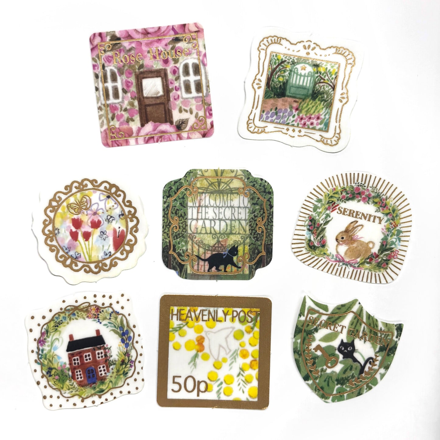 Seal Do Printing Flake Stickers - Sparkling Heavenly  Garden
