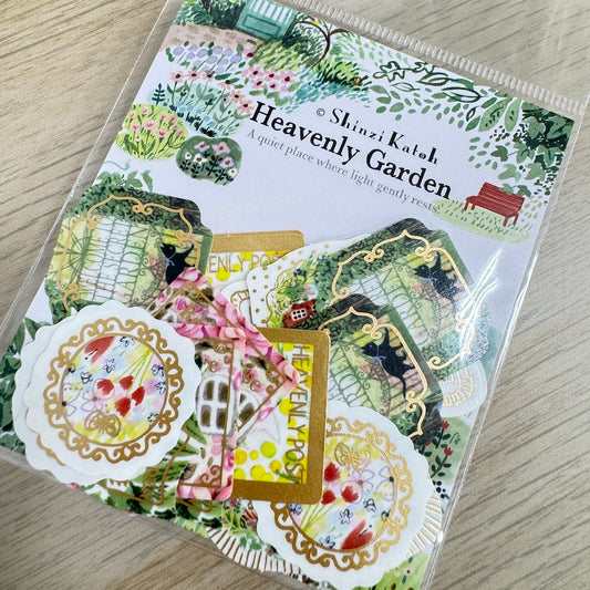 Seal Do Printing Flake Stickers - Sparkling Heavenly  Garden