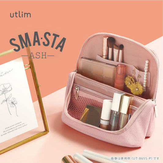 Sonic Smart-Sta Wide Ash Mobile “Stand Bag-in-Bag U-trim” Pink