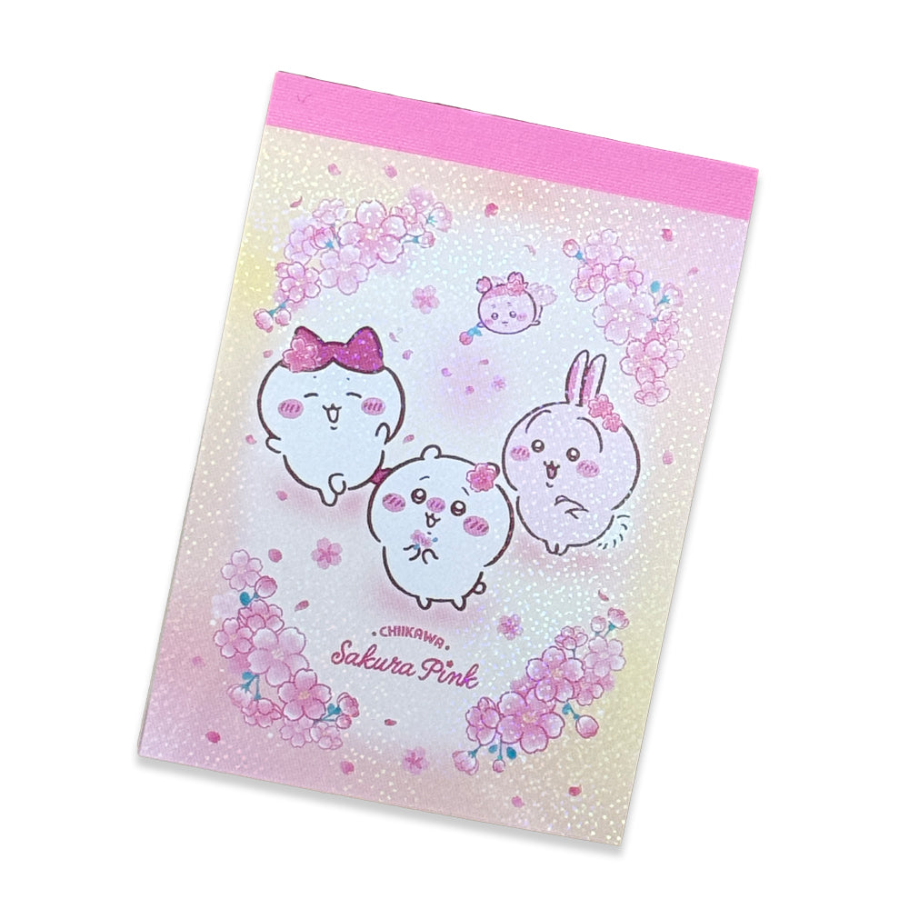 Chiikawa Cherry Blossom Fairy Mini Memo Pad Chiikawa Characters Pink