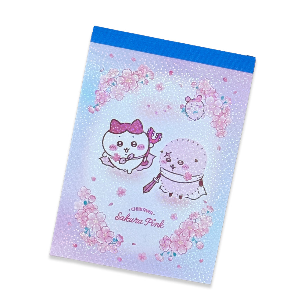 Chiikawa Cherry Blossom Fairy Mini Memo Pad Hachiware & Rakko