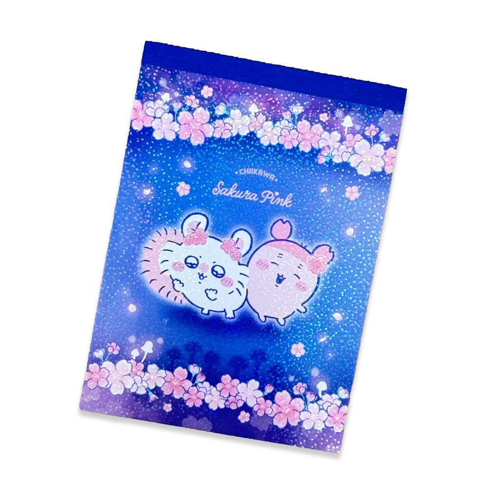 Chiikawa Cherry Blossom Fairy Mini Memo Pad Momonga & Furuhonya