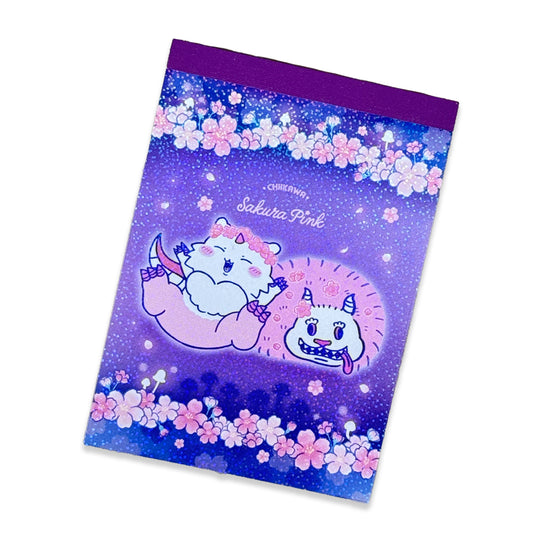 Chiikawa Cherry Blossom Fairy Mini Memo Pad Ano-ko & Dekatsuyo