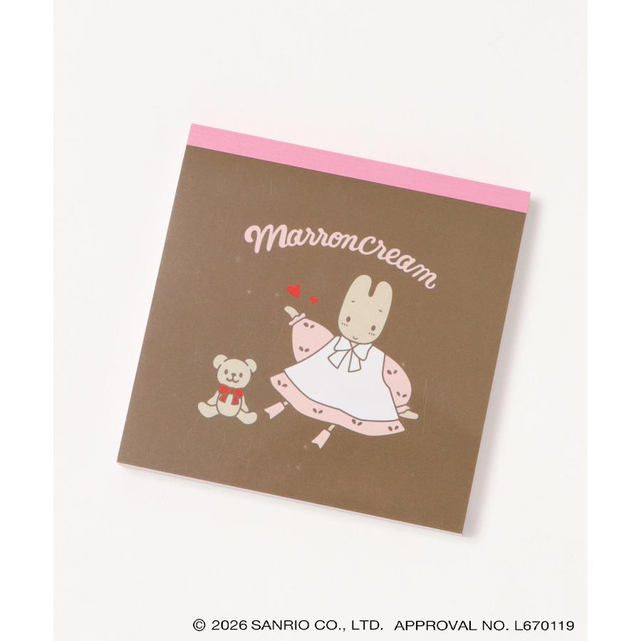 Sanrio Square Retro Memo Pad - Marron Cream [Sunstar Stationery] | Papermind Shop