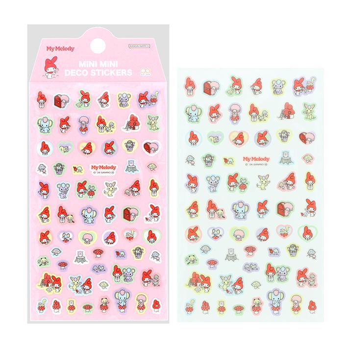 Sanrio Mini Deco Retro Sticker Sheet - My Melody [Sunstar Stationery] | Papermind Shop