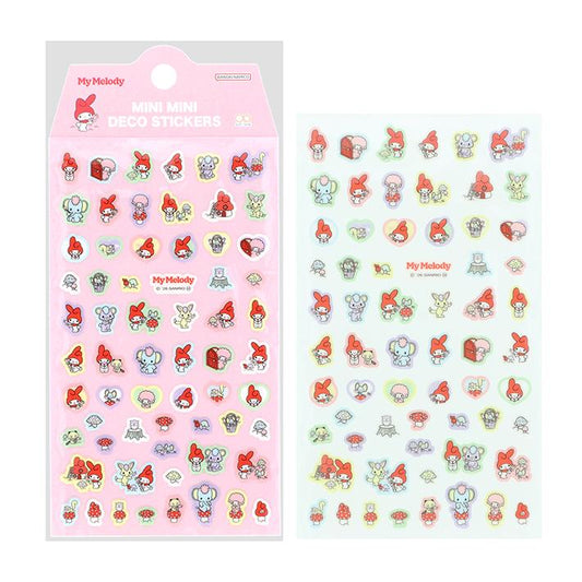 Sanrio Mini Deco Retro Sticker Sheet - My Melody [Sunstar Stationery] | Papermind Shop