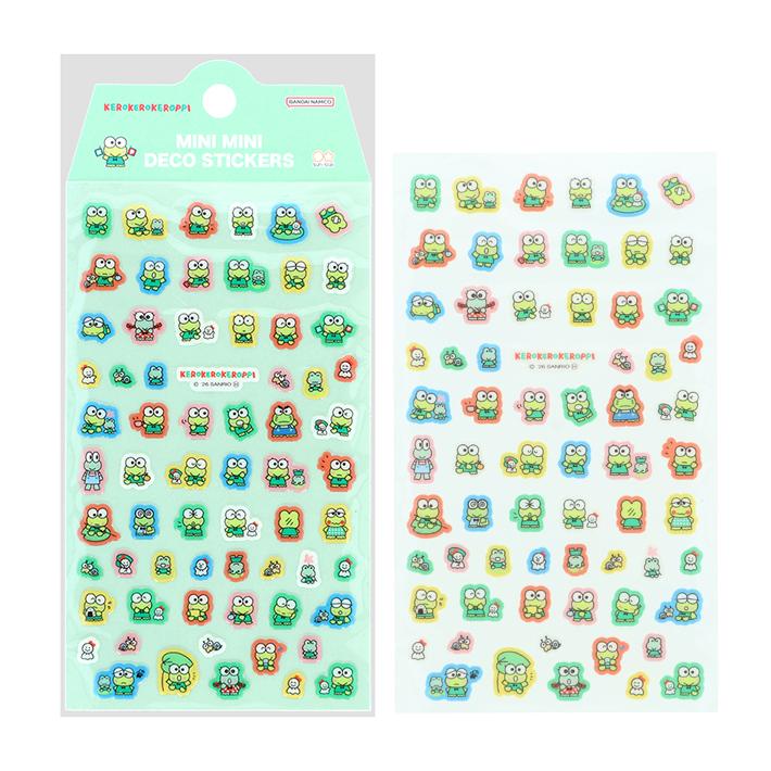 Sanrio Mini Deco Retro Sticker Sheet - Keroppi [Sunstar Stationery] | Papermind Shop