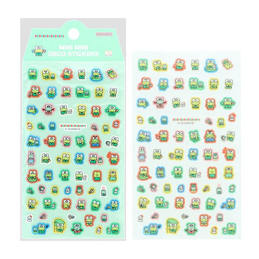 Sanrio Mini Deco Retro Sticker Sheet - Keroppi [Sunstar Stationery] | Papermind Shop