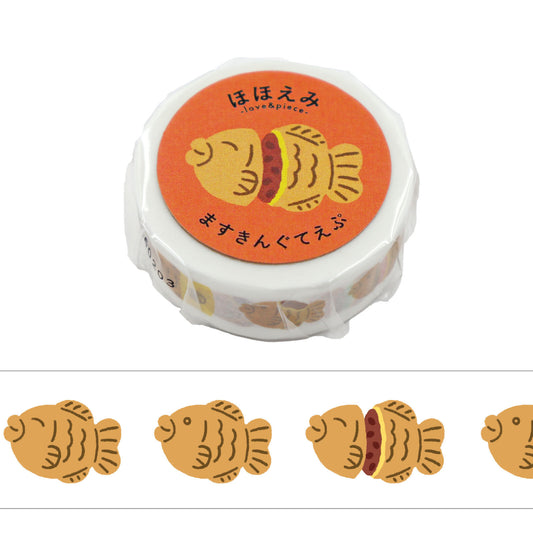 World Craft 15mm Washi Tape - Smiling Taiyaki | Papermind Shop
