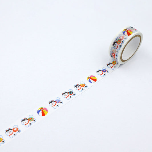 World Craft 15mm Washi Tape - Smiling Papier-mache Dog | Papermind Shop