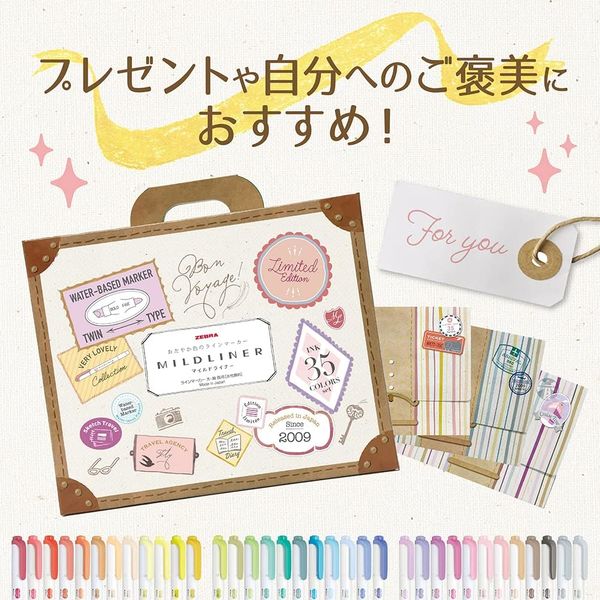Zebra Mildliner Highlighter Marker Pen Limited Edition 35 Color Set