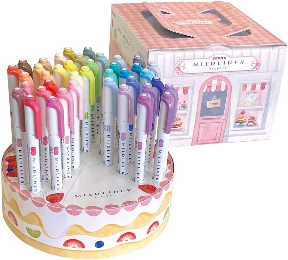 Zebra Clickart Marker Pens 12  Color Set - Dark | Papermind Shop