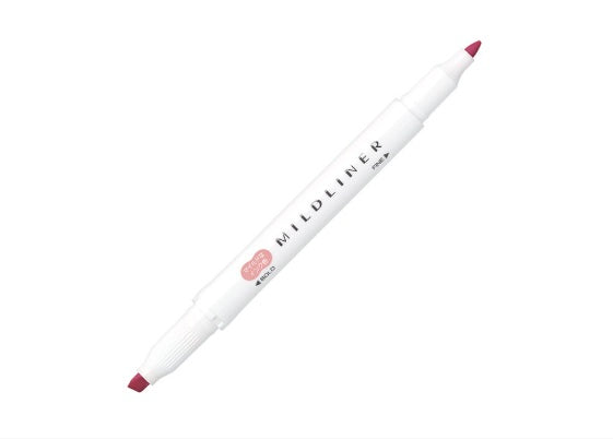 Zebra Mildliner Marker Mild Smoke Red WKT7-MSR