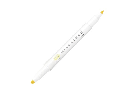 Zebra Mildliner Mild Marker Pen Sherbet Yellow WKT7-MSY | Japanese Stationery