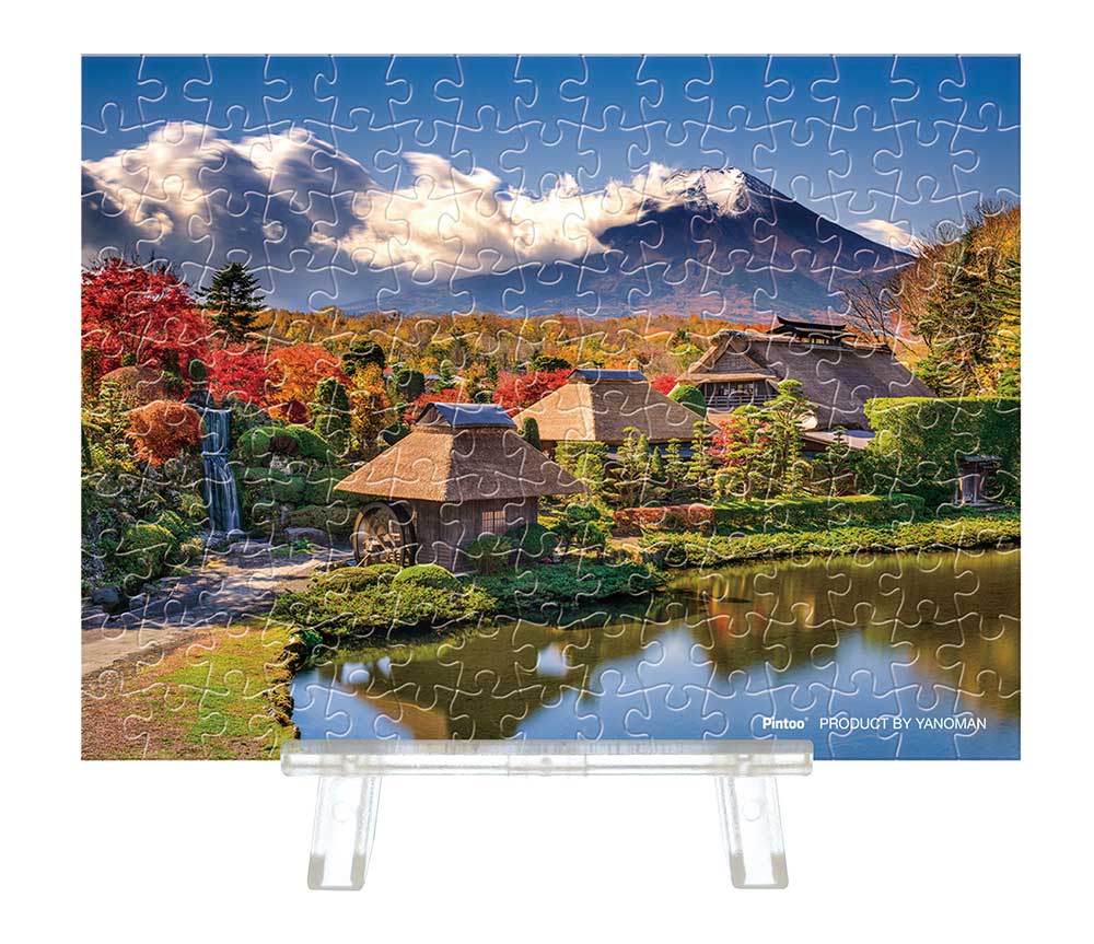 Yanoman Petit Paris Clear Jigsaw Puzzle 150 Pcs - Japanese Scenery Mt. Fuji And Oshino Hakkai | Papermind Stationery