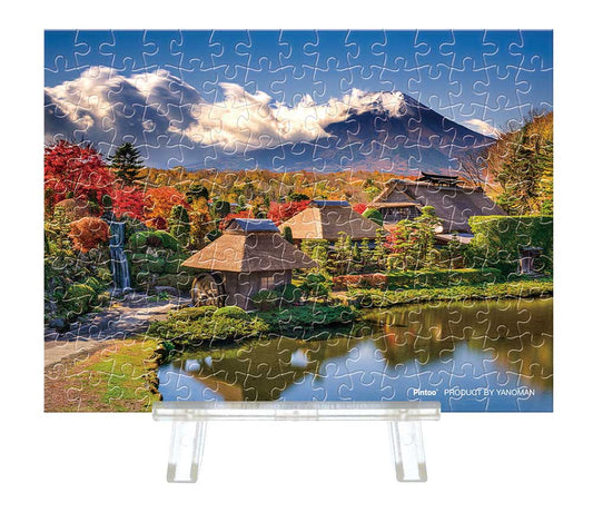 Yanoman Petit Paris Clear Jigsaw Puzzle 150 Pcs - Japanese Scenery Mt. Fuji And Oshino Hakkai | Papermind Stationery