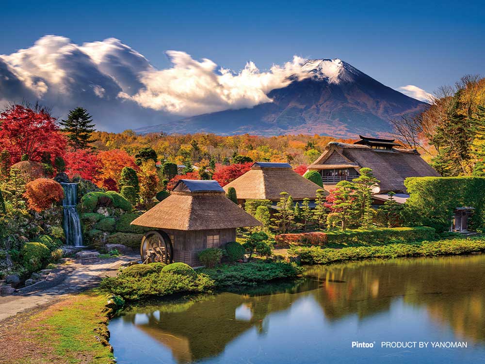 Yanoman Petit Paris Clear Jigsaw Puzzle 150 Pcs - Japanese Scenery Mt. Fuji And Oshino Hakkai | Papermind Stationery