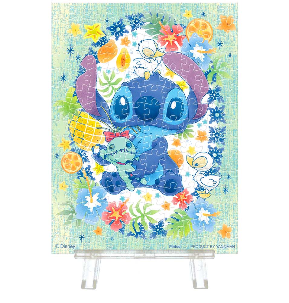 Yanoman Petit Paris Clear Jigsaw Puzzle 150 Pcs - Disney Lovely Reese <Stitch> | Papermind Stationery