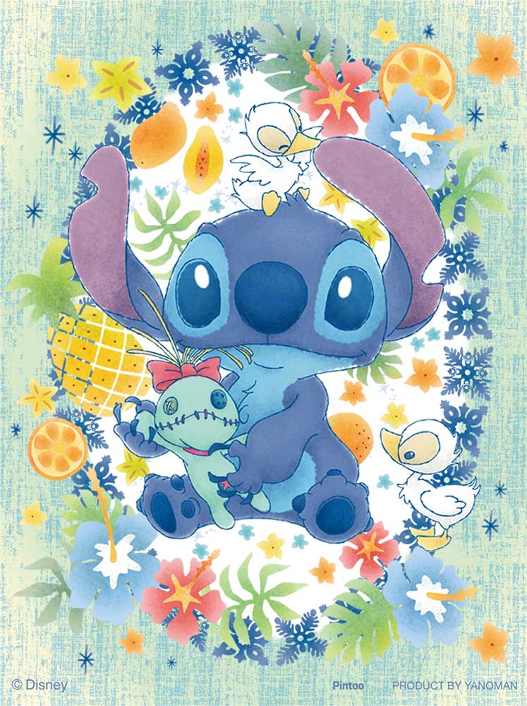 Yanoman Petit Paris Clear Jigsaw Puzzle 150 Pcs - Disney Lovely Reese <Stitch> | Papermind Stationery
