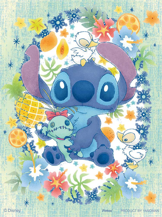 Yanoman Petit Paris Clear Jigsaw Puzzle 150 Pcs - Disney Lovely Reese <Stitch> | Papermind Stationery