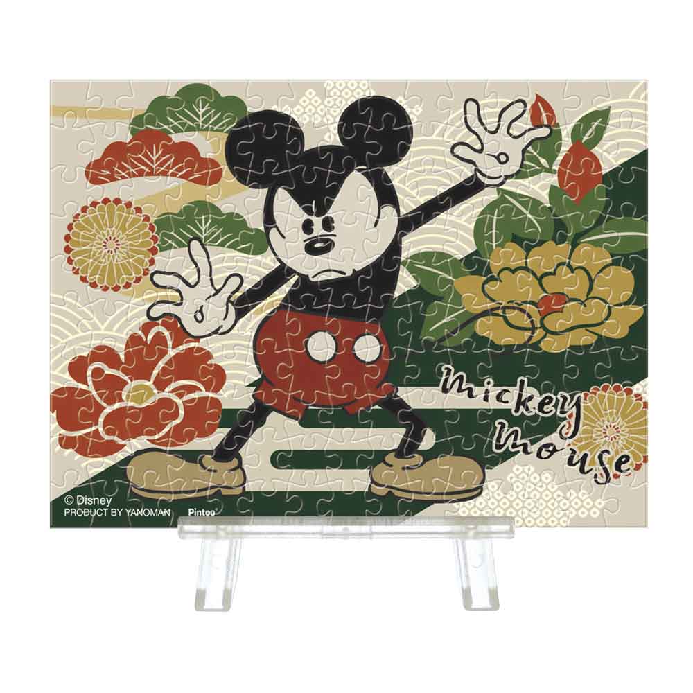 Yanoman Petit Paris Clear Jigsaw Puzzle 150 Pcs - Disney Mickey Mouse/Peony | Papermind Stationery