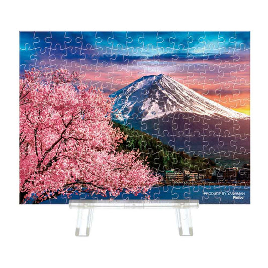 Yanoman Petit Paris Clear Jigsaw Puzzle 150 Pcs -  Japanese Scenery Cherry Blossom Season And Mt. Fuji | Papermind Stationery