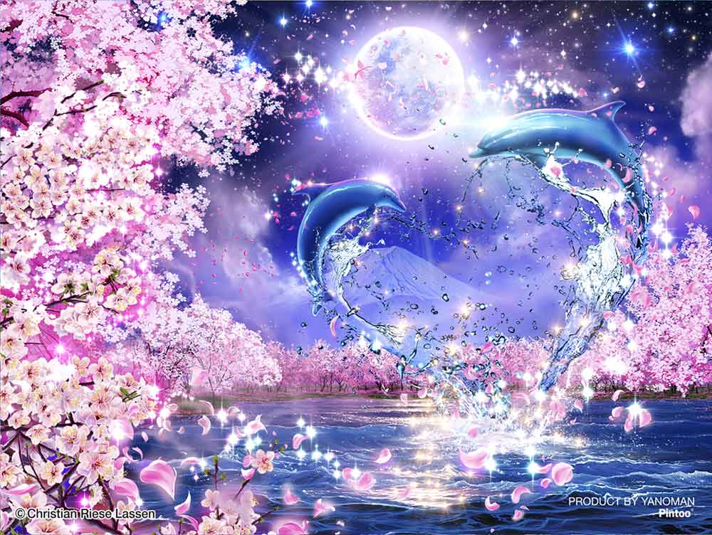 Yanoman Petit Paris Clear Jigsaw Puzzle 150 Pcs - Painting Sakura Eternity | Papermind Stationery