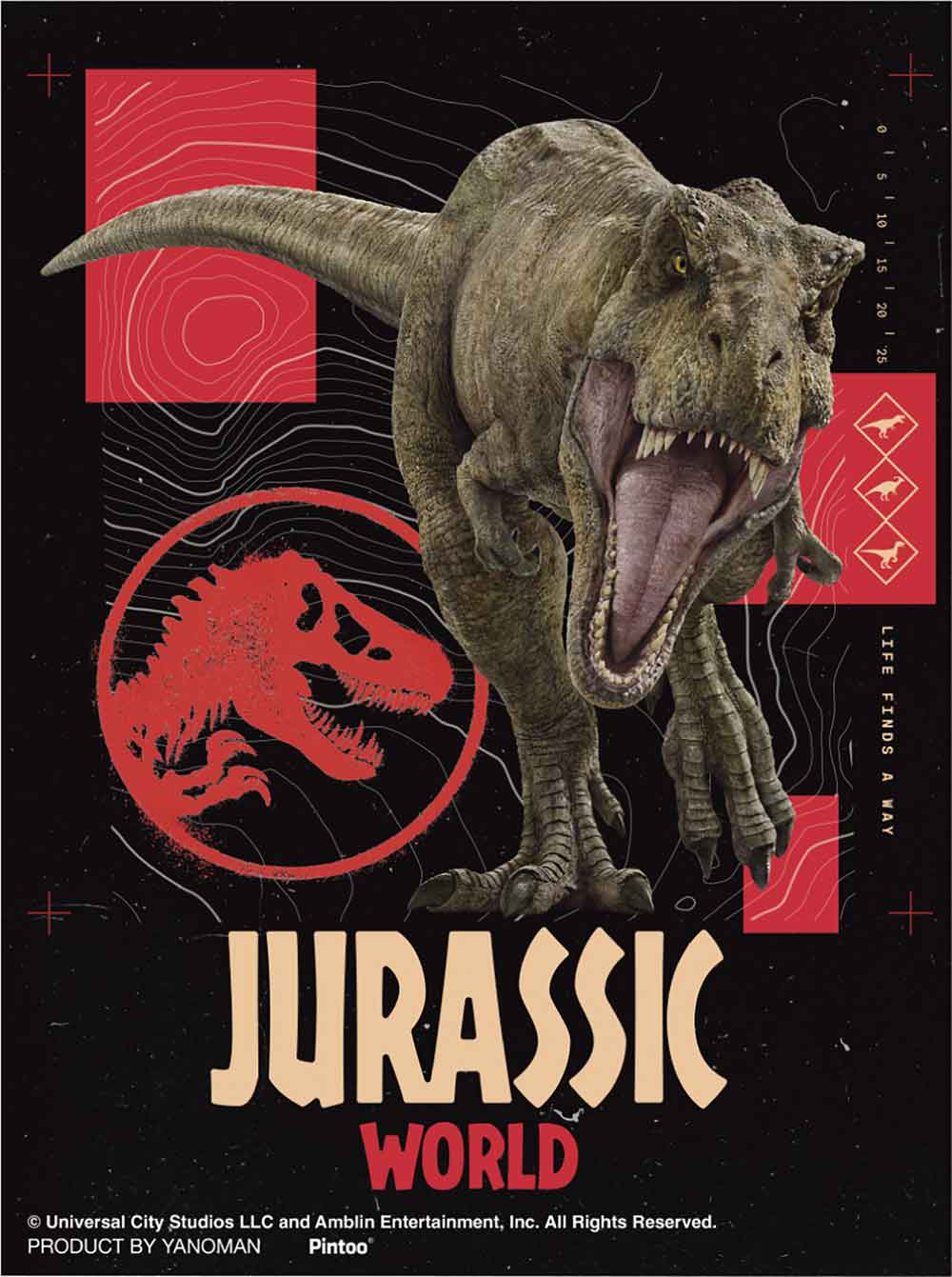 Yanoman Petit Paris Clear Jigsaw Puzzle 150 Pcs - Jurassic World Predator | Papermind Stationery