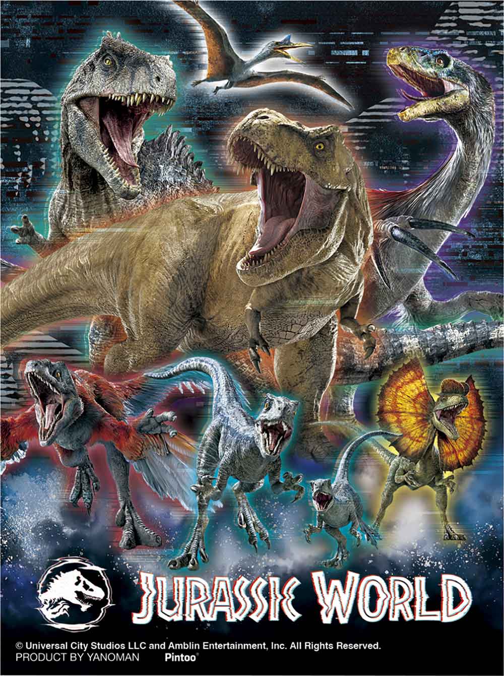 Yanoman Petit Paris Clear Jigsaw Puzzle 150 Pcs - Jurassic World Dinosaur Gathering A | Papermind Stationery