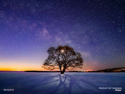 Yanoman Petit Paris Clear Jigsaw Puzzle 150 Pcs - Kagaya Natureelm Tree And Milky Way | Papermind Stationery