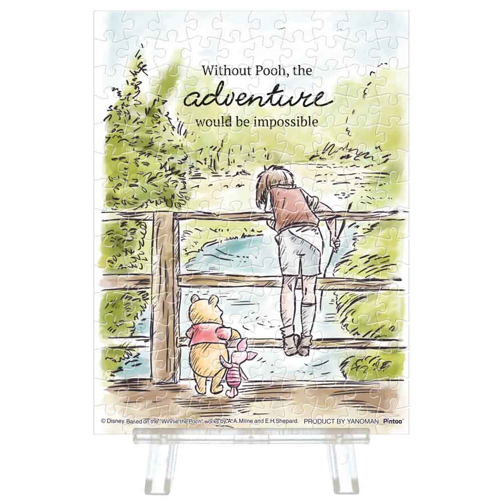 Yanoman Petit Palie Clear Miniature Jigsaw Puzzle - Riverside Memory / Winnie The Pooh