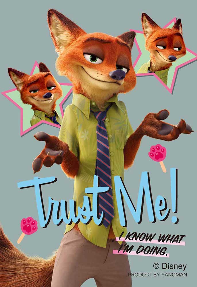 Yanoman Jigsaw Puzzle Copan 70 Pcs - Disney Zootopia Nick Wilde | Papermind Stationery
