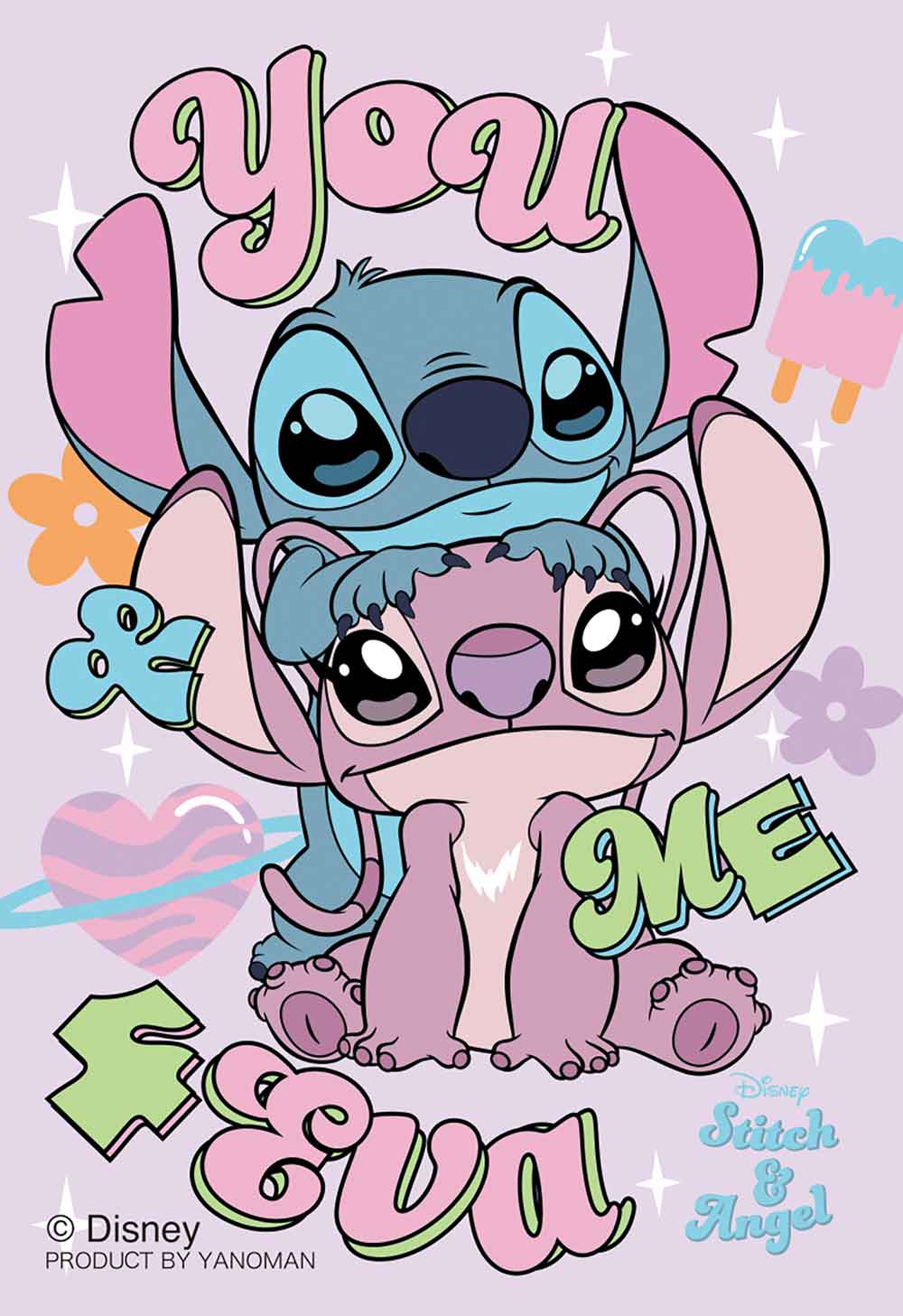 Yanoman Jigsaw Puzzle Copan 70 Pcs - Disney You & Me/Stitch & Angel | Papermind Stationery