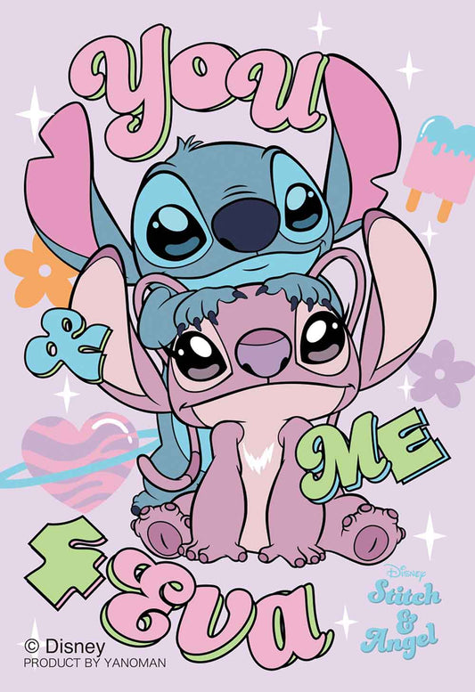 Yanoman Jigsaw Puzzle Copan 70 Pcs - Disney You & Me/Stitch & Angel | Papermind Stationery